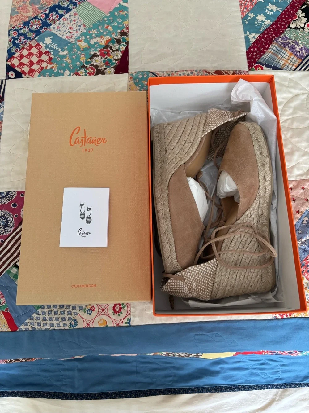 Castaner suede Carina espadrille